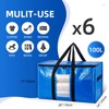 TAILI Extra Large Moving Bags, 6 Pack Blue Heavy Duty
