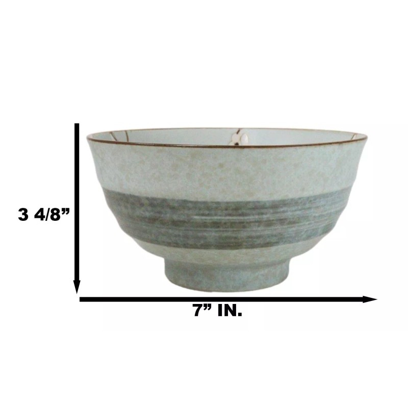 Set Of 4 Japanese Soushun Sakura Cherry Blossoms Porcelain Soup