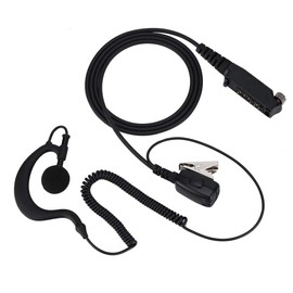 Wireless Walkie Talkie PTT Headset, Comfortable In-Ear Headphones with Ear Hook, Both Right and Left Ear STP9000 Speaker Ear Hook Hands-Free Handsfree for