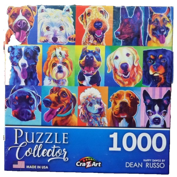 CRA-Z-ART RoseArt Happy Dawgs 1000 Piece Jigsaw Puzzle