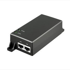 Gigabit PoE Injector 48V 15W, IEEE802.3af Power Over Ethernet PoE Adapter, Single Port PoE Power Injector for IP Camera Wireless/Wireless Access Point Long Range/IP Phones, AG-P100