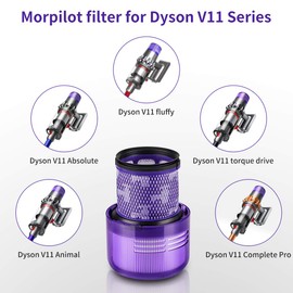 Filters for Dyson v11, Morpilot Replacement Filters for Dyson V11 V15 SV14 Absolute, Animal Cordless Vacuum Cleaner Compare to Part # DY-970013-02 [2 pack]