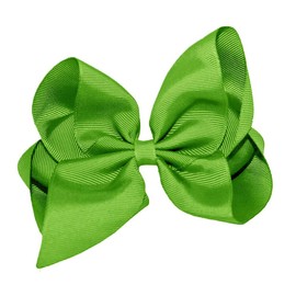 WD2U Girls 6" Classic Style Boutique GrosGrain Hair Bow French Clip Barrette USA Burgundy Red