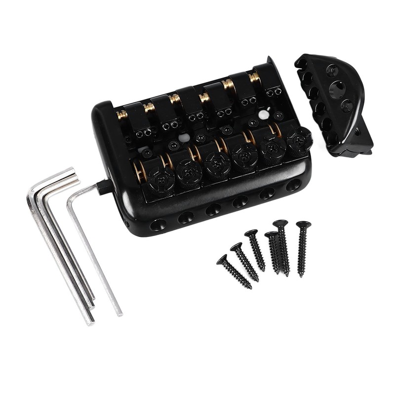 Headless Guitar Bridge Tailpiece Fixed 6 String Electric Guitars Roller