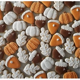 Mini Thanksgiving Autum Fall Cookie Cutter 9 Piece Set from The Cookie Cutter Shop – Tin Plated Steel Cookie Cutters