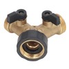 2 Way Ball Valve Durable Brass Plastic Valve Switch 3/4in
