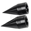 Unbranded Spike Black Front Axle Cap Nut Covers For Harley