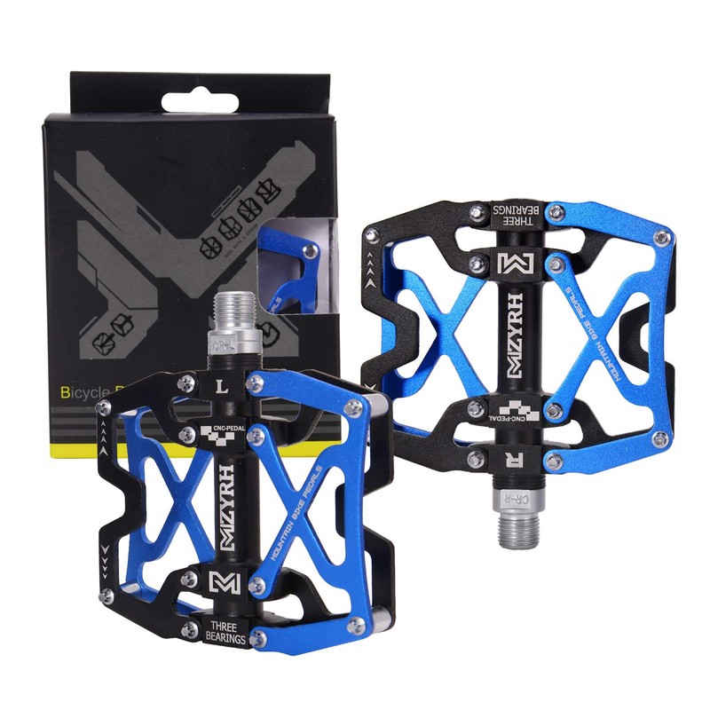 MZYRH Mountain Bike Pedals, Ultra Strong Colorful CNC Machined 9/16"