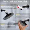 GURIN Shower Head High Pressure Rain, Luxury Bathroom Showerhead with