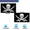 Mosprovie Pirate Flag 3x5 Outdoor Double Sided Embroidered- Heavy Duty