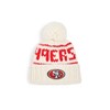 Lele Sadoughi Women's White 49ers Beanie with Yarn Pom Pom,