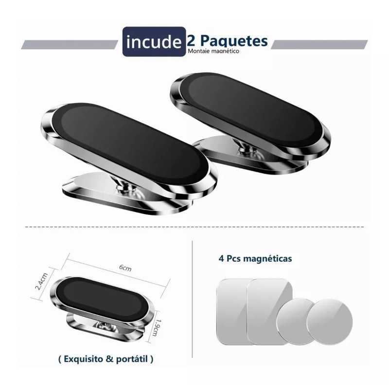 GDTHOMAS,iman para celular,porta celular para carro Soporte Magnético Celular Para