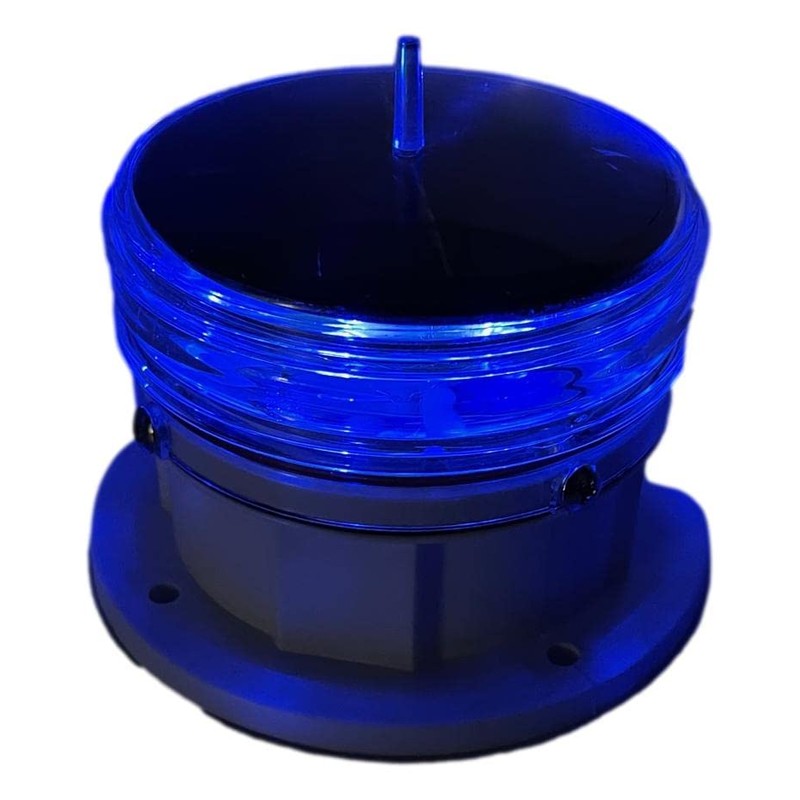 Solar Dock Warning Light 360 Degree - Super Bright Waterproof