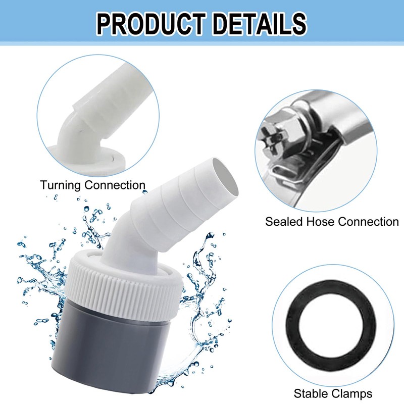 Washing Machine Waste Splitter, Dishwasher Y Connection Adapter for Pipe