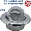 Happy Tree (6 Pack) 3/4" IPS Fire Sprinkler Head Escutcheon