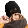 MoonWorks® Women's Beanie with Patch They See Me Aperollin Knitted