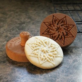 Fun Food Tools, Large Wood Cookie Stamp, 3.1 inch (Pinwheel CS8-028)