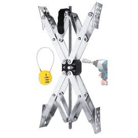 Maxchock X-Shaped RV Stabilizer XL Wheel Chock (Allow Drill Adjust) with Lock Dual Axel RV Travel Trailer Camper Tire While Camping -1 Pack