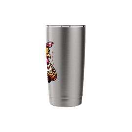 Leopard Turkey Headband For Girl Woman Thanksgiving Autumn Stainless Steel Insulated Tumbler