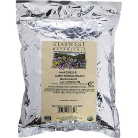 Starwest Botanicals Organic Curry Powder Spice Blend, 1 Pound Bulk Bag