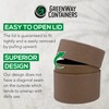 GreenWay 4oz / 120g Kraft Paperboard Empty Jars with Lids