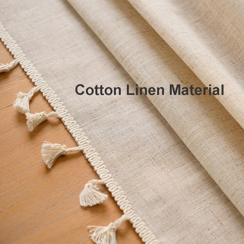 Anaado Cotton Table Cloth for Dining Table 4 Seater, Linen