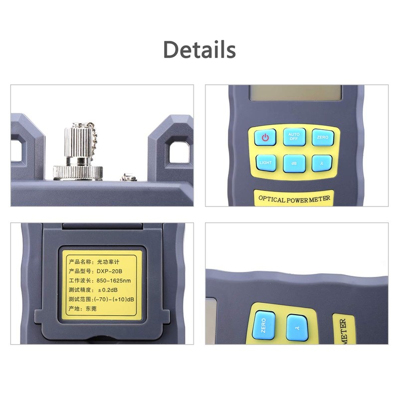 Portable Handheld Adjustable Optical Power Meter -70~+10 Cable Tester with