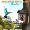 Smart Bird Feeder with Camera Solar Powered, Birdfeeder Cam for