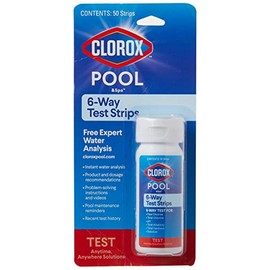 Clorox Pool&Spa 6-Way Test Strips, 50 Strips