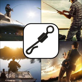 FYHJNC 30 Pieces Quick Change Swivels Fishing Barrel Swivel Rolling Fishing It Is A Necessary Fishing Accessory For Anglers