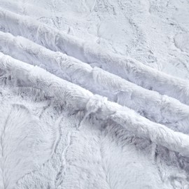 Shannon Fabrics Snow Shannon Minky Luxe Cuddle Hide Fabric by The Yard