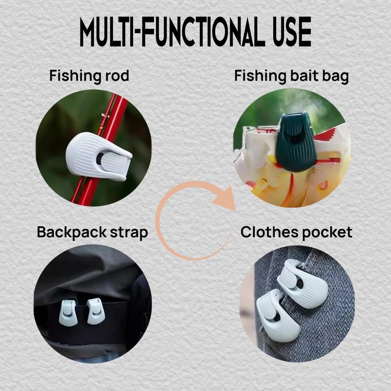 Multifunctional Rod Holder - Portable Takedown Fishing Rod Clips for