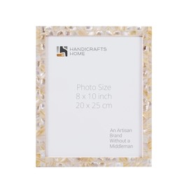 Handicrafts Home 8x10 Picture Frames - Vintage Style Wall Hanging & Desk Decor - Farmhouse Photo Frames Ideal for Living Room Office & Home Decor Picture Frame for Diploma, Wedding & Wall Decor, White