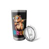 Bruh Funny Hamster Dab Cool Sunglasses Meme Stainless Steel Insulated