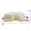 TAMMYFLYFLY Sleep Polar Bear Plush,Cute Stuffed Animal, Plush Toy, 14