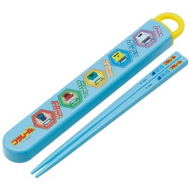 Skater ABS2AM Children's Chopsticks & Chopsticks Case Set, Plarail, 2019 Design, Made in Japan