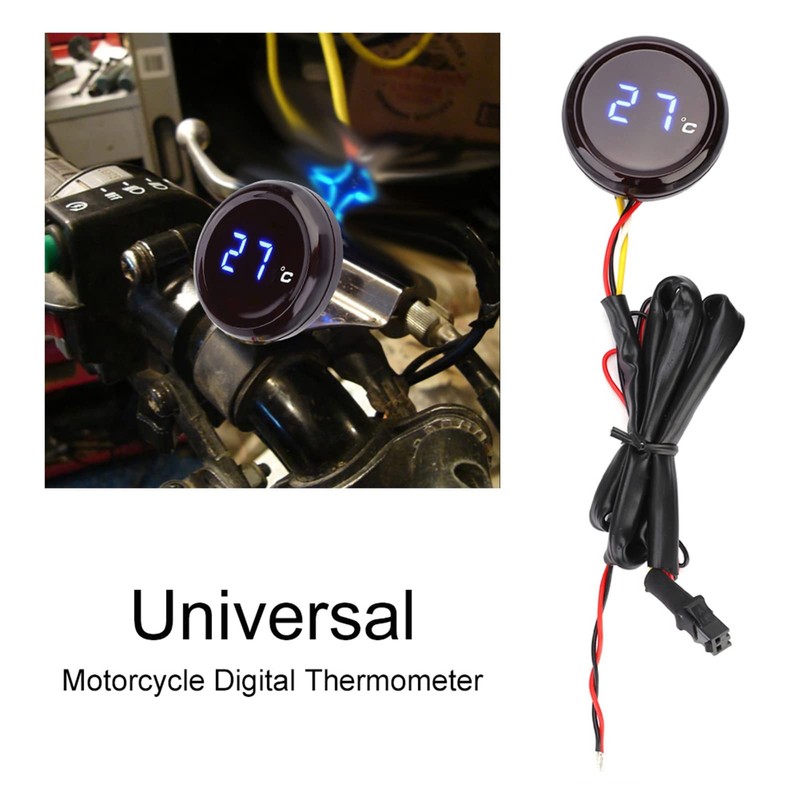 Naroote Termometro Digitale Indicatore Temperatura Acqua Moto Adatto per Adatto