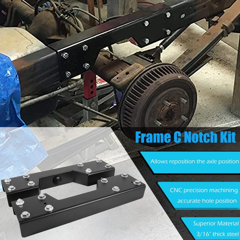 6'' Rear Drop Flip Kit with C Notch for Chevy