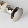 Brushed Nickel Pop Up Sink Drain with Overflow, Bathroom Faucet