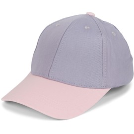 styleBREAKER 04023095 Unisex Baseball Cap Two-Tone Pastel or Strong 6 Panel Cap Multicoloured Baseball Cap Buckle Adjustable, Grey-Rose