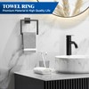 LACHILL 10-Pieces Matte Black Bathroom Accessories Set, 16 Inch Bath