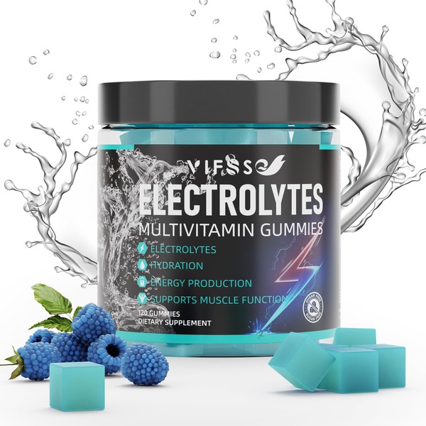 VIFSSG Electrolytes Gummies No Sugar, 120 Chewable Electrolyte Gummies with