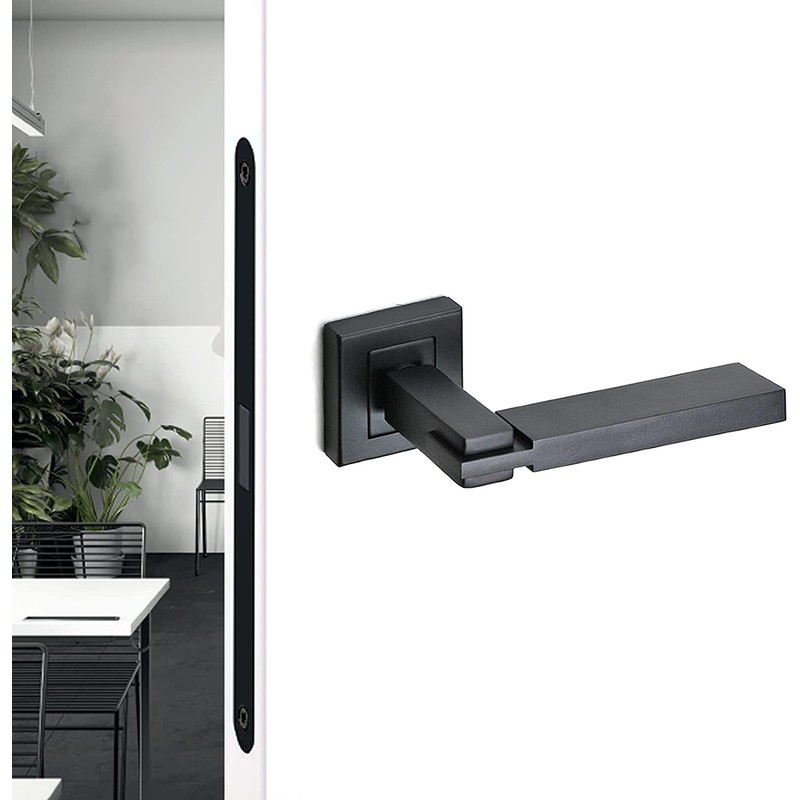 Decoranddecor Nexus Black Internal Door Handles – Aluminium Handle Sets