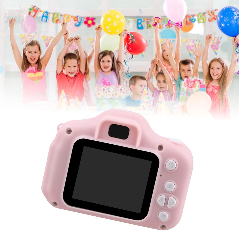 Kids Camera Support Timing One Button Operation Educational Toddler Digital