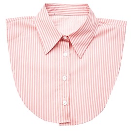 NIDMIDO Striped Detachable Fake Collar Half Shirt Blouse Dickey Collar Faux False Collar Elegant for Women Girls