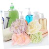 PACKOVE 4pcs Luxury Bath Ball Flower Shower Loofah Body Scrubber