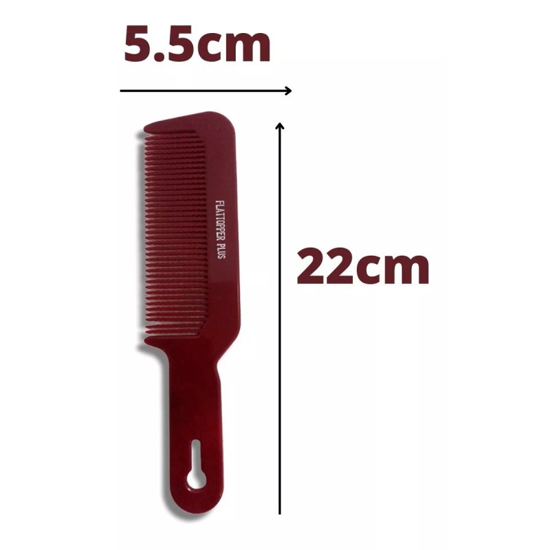 Flattop 7 Peines Barberia Flat Top Plus Con Cerdas Onduladas