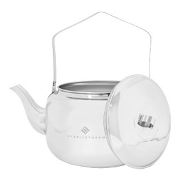 STABILOTHERM Stainless Steel Outdoor Coffee Kettle 4 Litre I Ideal for Campfires & BBQ - Tea Kettle Kettle Teapot Water Jug Cookware - Ideal for Outdoor Camping Hiking Travel Picnic