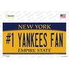 #1 Yankees Fan Bumper Sticker & Key Chain Combination Bundle