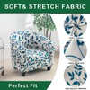 GOSTADY Club Chair Slipcover 2 Piece Printed Tub Chair Slipcover